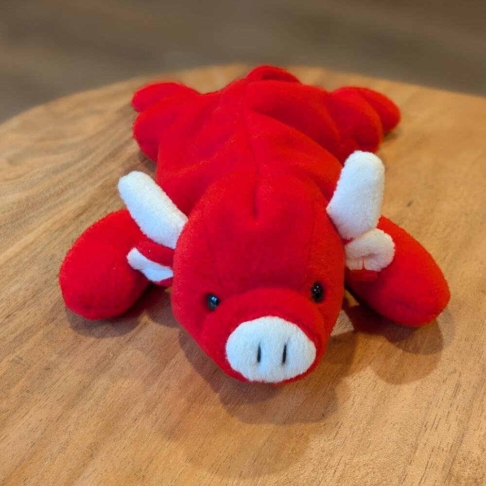 Ty Beanie Babies “Tabasco” the Red Bull 1st Generation Tush Tag 1995 Original